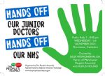 Manchester Hands Off Junior Doctors Rally